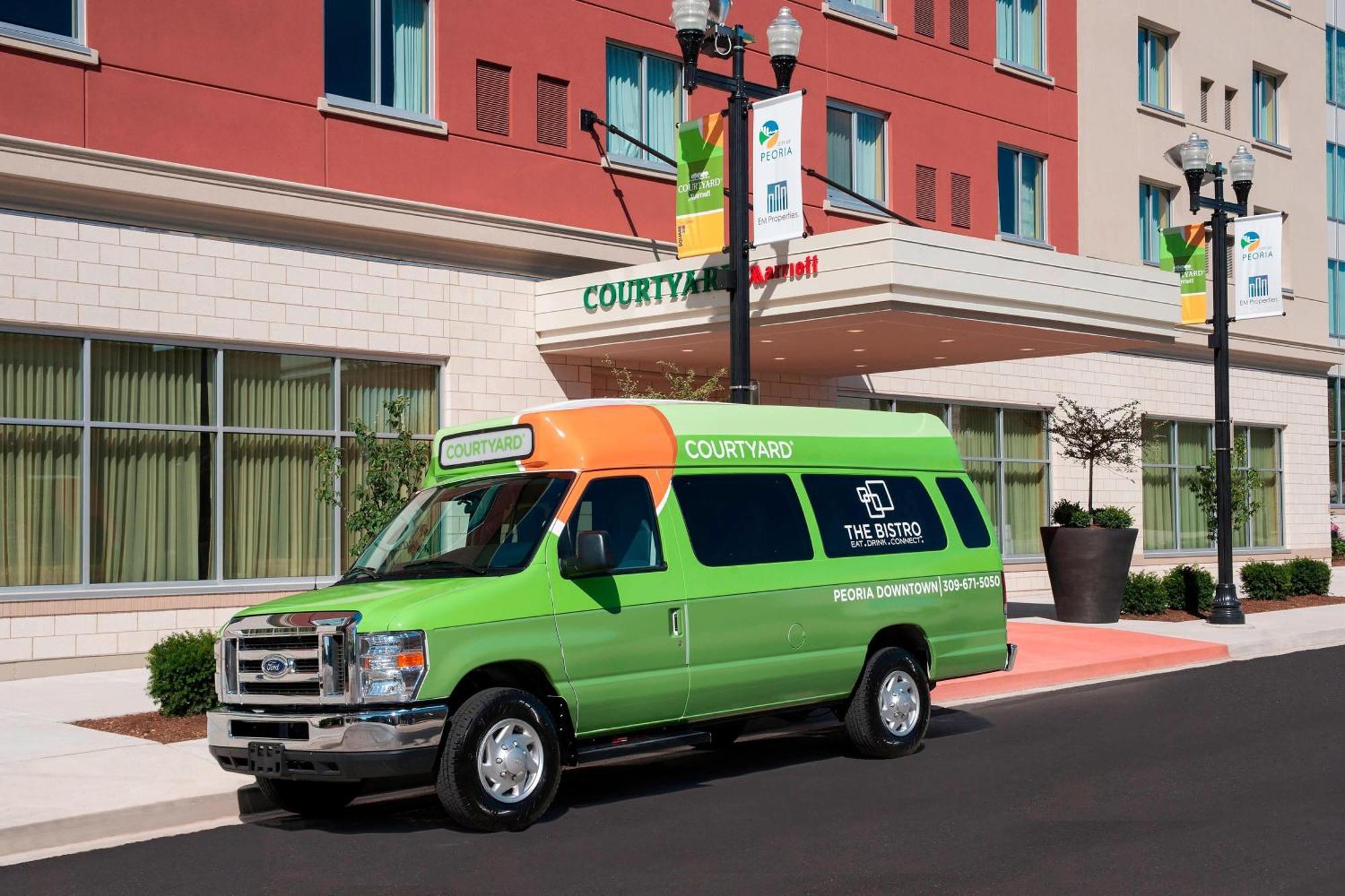 Hotel Courtyard Peoria Downtown Exterior foto