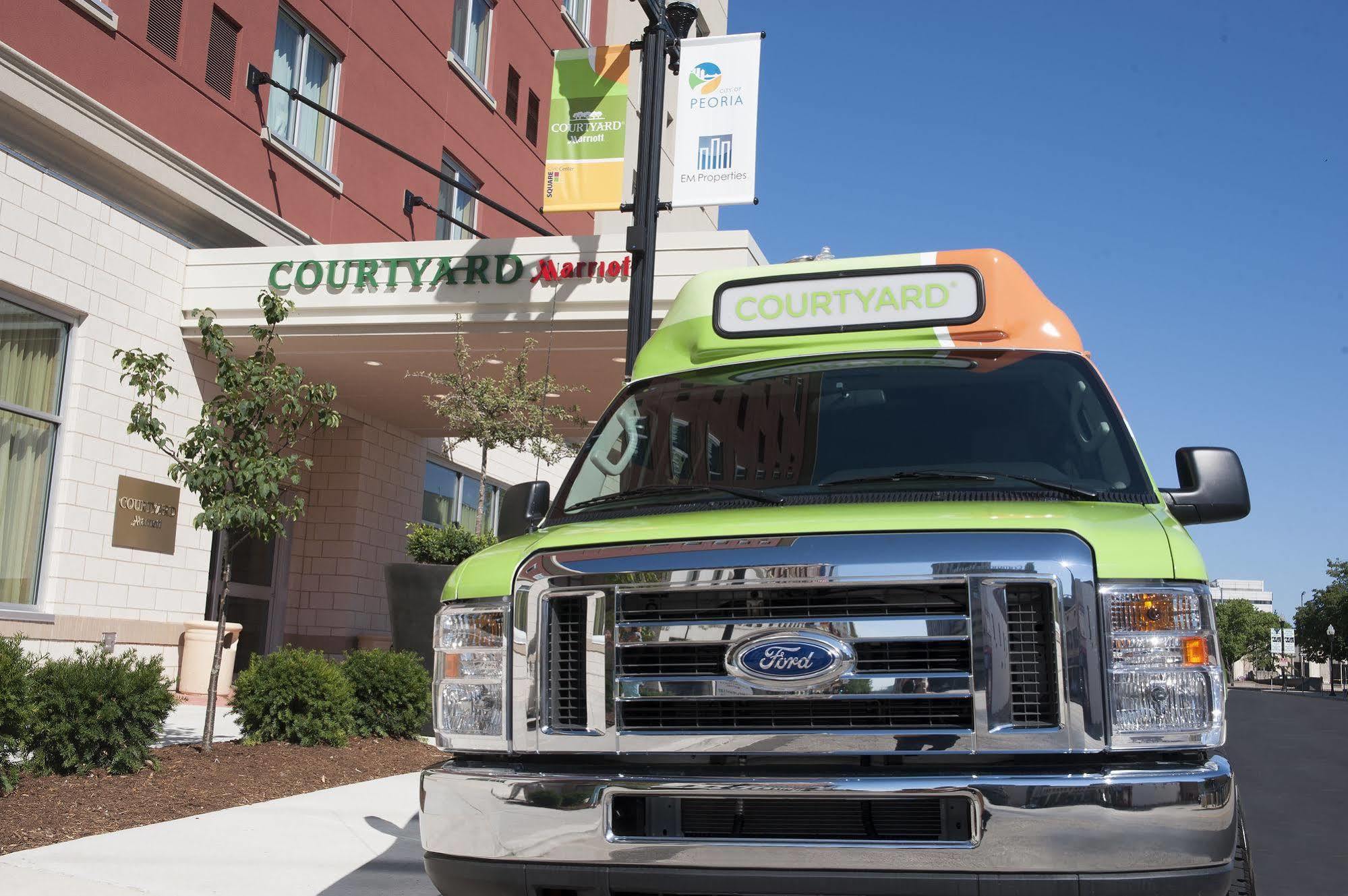 Hotel Courtyard Peoria Downtown Exterior foto