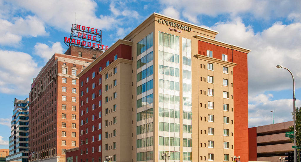 Hotel Courtyard Peoria Downtown Exterior foto